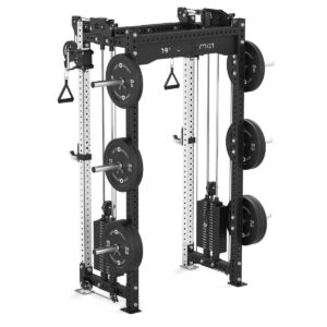 Squat Rack with Stainless Steel Uprights, Pull-Up bar, Cable Machine, Weight Plates & Cable Pulleys