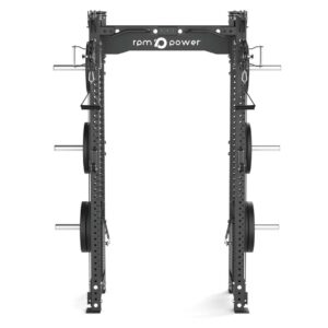 Squat Rack with Pull Up Bar, Weight Plates and Cable Attachment Machine