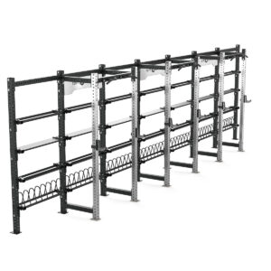 Cable Machine Power rack with Bumper Plate Storage, Pull-Up Bar & Slam Ball Storage