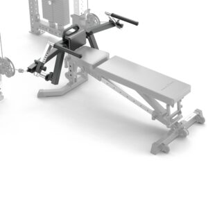 Multi-Functional weight bench with cable machine attachment